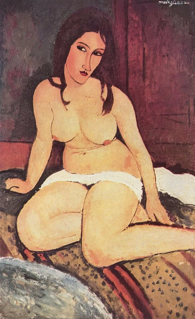 Amedeo Modigliani - Nudo seduto, 1917, Koninklijk Museum voor Schone Kunsten, Anversa